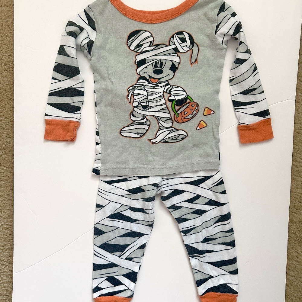 2T Boys Mickey Mouse Halloween Pajamas Disney